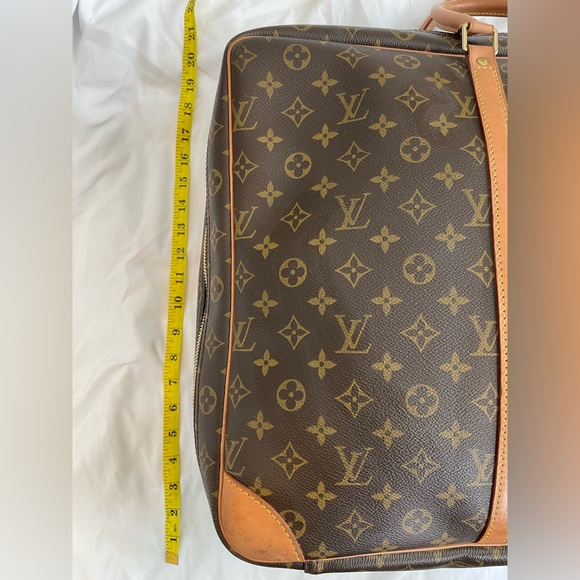 🎊 Authentic Vintage Louis Vuitton Luggage Brown Monogram Garmet Large Canvas - Picture 5 of 15